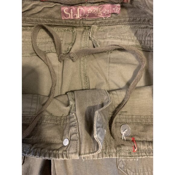 Low Rise Khaki Pants Convertible Capri - Picture 4 of 7